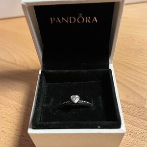 Pandora Silver Heart Ring